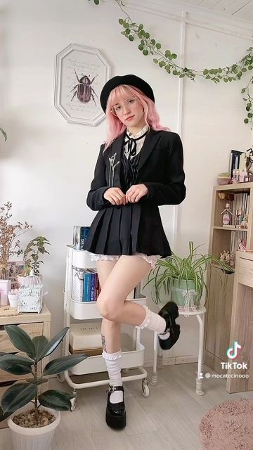 ♡ yami ♡ on Instagram: "black & white today cus why not ✨ ♡*:｡- - - - - - - - - - - - -*:｡ ♡ ♡ ♡ ♡ ♡ ♡ ♡ #darkoutfit #darkcoquette #darkacademia #oldmoney #preppy #coquette #coquettecore #coquetteaesthetic #dollette #dollettecore #softgirl #coquettefashion #outfitinspo #explore #pinterestgirl #pinterestinspired #vintagestyle #darkacademiaaesthetic #oldmoneystyle"