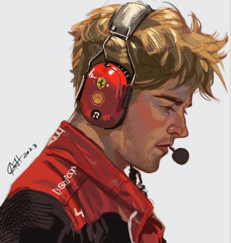 Charles Leclerc Cartoon, Charles Leclerc Christmas, Formula One Art, Charles Leclerc Mullet, Formula 1 Fan Art, Charles Leclerc Fanart, Charles Leclerc Drawing, Lestappen Fanart, F1 Cartoon