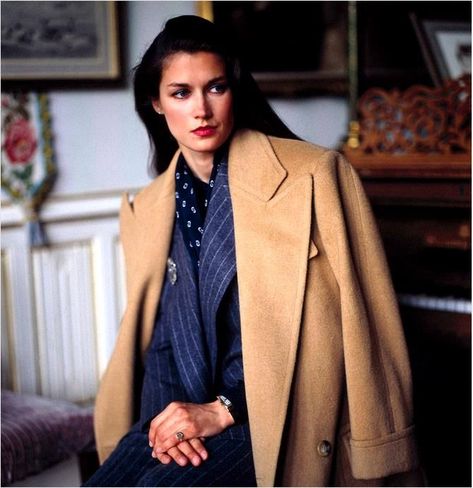 Model Clotilde in 1980s Ralph Lauren - hugely influential style when I was growing up in Texas Vintage Ralph Lauren Ads, Ralph Lauren Ads, Polo Coat, Ivy Style, Peter Lindbergh, Demi Moore, Ralph Lauren Style, Vogue Italia, Fashion Images