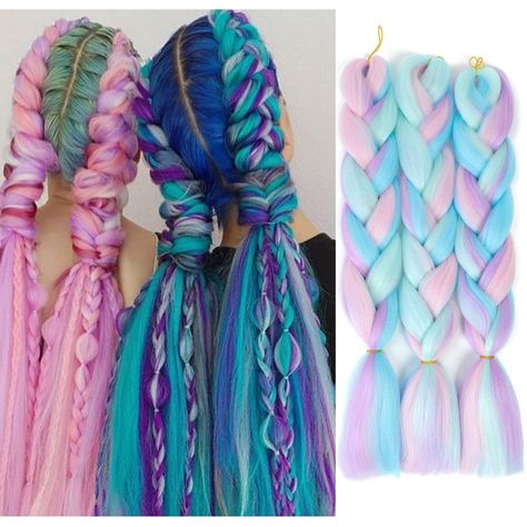 PRICES MAY VARY. ★【Advantage】High-quality Kanekalon synthetic hair, No tangle,No smell,No shedding,Easy to braid. ★【Hair Material】100% Ombre Braiding Hair,Best quality kanekalon braiding hair for braiding,Nature,Softer,Lighter. ★【Color】 Ombre Color,Include 2 Tone and 3 Tone,Natural Gradient,More Colors options. ★【Package】24 Inch,100g/Piece,3pcs/Pack. ★【Useage】Fits perfectly for Different Occasions, for Daily Use, Party, Date, Wedding, Performance, etc. Welcome To SERENA Hair Store ,Our Principle Serena Hair, Candy Costume, Wedding Performance, Hair Aesthetics, Unicorn Hair Color, Box Braid Hair, Kanekalon Braiding Hair, Jumbo Braiding Hair, Color Extensions