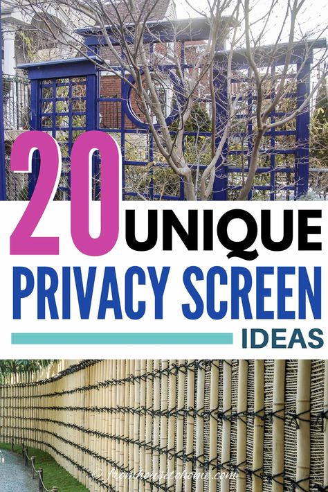 I love these backyard privacy ideas. Great ideas for pergolas, trellises, and privacy screens that will help to keep the neighbors from seeing into your yard. #fromhousetohome #privacy #backyard #gardening Driveway Privacy Ideas, Privacy Screen Ideas Outdoor, Yard Privacy Ideas, Outdoor Privacy Ideas, Garden Privacy Ideas, Garden Screening Ideas, Outdoor Privacy Wall, Backyard Privacy Ideas, Shaded Patio