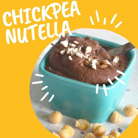 Chickpea Nutella | DJ Blatner Chickpea Nutella, Eat More Beans, Nutella Snacks, Healthy Nutella, Vegan Nutella, Flexitarian Diet, Toast Toppings, Chocolate Hazelnut Spread, Nutella Recipes