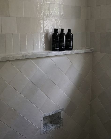 I think this marble shower ledge was made for @osananaturals (g i f t e d)🥹🤎 I have been using Osāna’s shampoo, conditioner, body wash, and lotion for a few weeks now and I have truly been loving these products. They leave my skin and hair feeling hydrated, they smell incredible (especially the peppermint + cucumber lotion), the packaging is beautiful, and the price point is SO good! I just ordered another bottle of shampoo, conditioner, and body wash and the total for all three was only $16... Cucumber Lotion, Shower Ledge, Body Wash And Lotion, Dream Shower, Marble Showers, My Bathroom, June 19, Shower Design, Carrara Marble