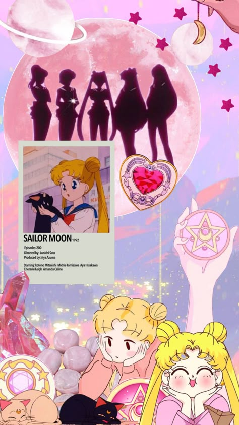 Sailor Moon Collage Wallpapers, The Moon Aesthetic Wallpaper, Sailor Moon Aesthetic Wallpaper Iphone, Usagi Aesthetic, Nostalgia Cartoons, Sailor Moon Fashion, Sailer Moon, Arte Sailor Moon, Moon Aesthetic