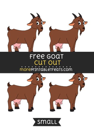 Free Goat Cut Out - Small Size Printable Kid Quilts Patterns, Billy Goats Gruff, Billy Goat, Fair Booth, Face Template, Group Ideas, Paper Flower Template, Flower Template, Templates Printable Free