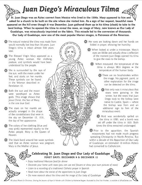 Look to Him and be Radiant: St. Juan Diego's Miraculous Tilma St Juan Diego, Juan Diego, 40 Days Of Lent, Class Poster, Quote Coloring Pages, All Saints Day, Things Under A Microscope, Religious Education, Future Classroom