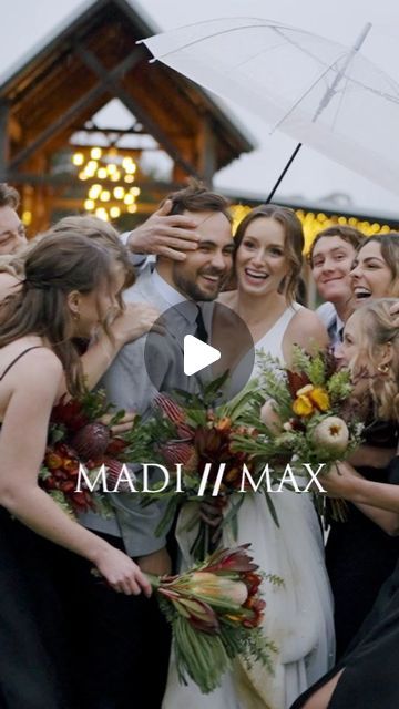 A beautiful moment where love and friendship come together! The bride and groom stand surrounded by their stunning bridesmaid crew Wedding Trailer, Surrounded By Love, Creative Wedding Photo, Happy Tears, Your Amazing, Amazing Day, Perfect Couple, Creative Wedding, Perfect Moment