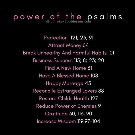 Power Of The Psalms, Hoodoo Spells, Bible Psalms, The Psalms, Wealth Dna Code, Dna Code, Book Of Psalms, Bible Study Lessons, Wealth Dna