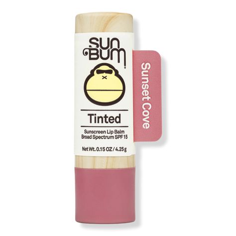 Spf Chapstick, Sun Bum Aesthetic, Sun Bum Products, Birthday Wishlist Ideas I Want, Sun Bum Lip Balm, Tinted Chapstick, Preppy Skincare, Spf Lip Balm, Lip Balm Collection