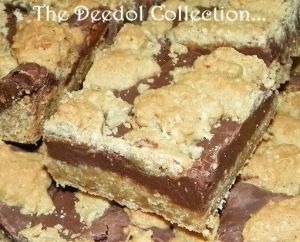 Grandmas Mistake Bars, Chocolate Revel Bars Oatmeal, Chocolate Revel Bars Recipe, Revel Bars Recipe, Chocolate Revel Bars, Granny's Recipes, Revel Bars, Chocolate Oatmeal Bars, Cake Bars Recipe