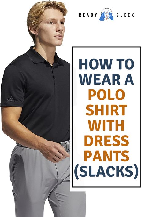 Looking for a stylish way to wear your polo shirts with dress pants or slacks? Check out our latest blog post for essential tips and outfit ideas that will make you look sharp and put-together. Whether you're heading to work or a formal event, we've got you covered. Click now to find out more! Image from Amazon #PoloShirt #DressPants #Slacks #OutfitIdeas #StyleTips Slacks And Polo Men Outfit, Polo T Shirt With Formal Pant, Navy Pants Outfit Work, Navy Pants Outfit, Grey Dress Pants Men, Slacks Outfit, Grey Pants Men, Pants Outfit Work, Work Polo Shirts