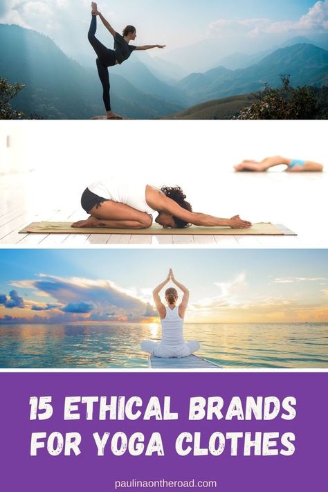 Yoga is all about mindfulness. And what better way to be mindful than by caring about the environment and our impact? This guide to the best brands for sustainable yoga clothes will have you doing the downward dog with true inner peace. Whether you want comfy sustainably leggings or organic cotton yoga tops, you'll find just what you're looking for with these eco-friendly brands. #Sustainability #Yoga #BeMindful #EcoFriendly #Ethical #EcoClothes #ResponsiblyMdae #InnerPeace #Fitness #Meditation Ethical Swimwear, Eco Clothing, Eco Friendly Brands, Sustainable Clothing Brands, Downward Dog, Yoga Clothing, Ethical Brands, Travel Diy, Yoga Is