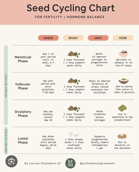 Ovulation Phase, Seed Cycling, Corpus Luteum, Daily Day, Pumpkin Oatmeal, Hormone Balancing, Flax Seed, Fertility, Improve Yourself