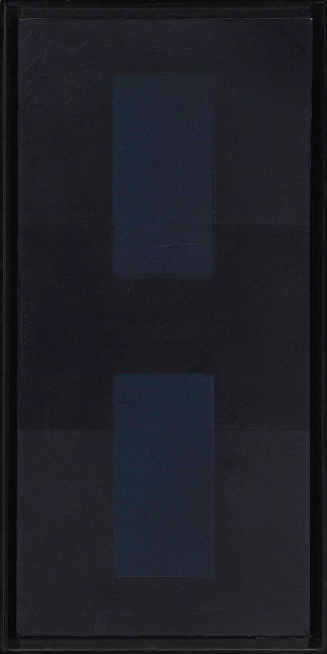 Ad Reinhardt (1913-1967) | Painting, 1959 | 1950s, Paintings | Christie's Ad Reinhardt Paintings, Barnett Newman Paintings, Colorfield Paintings, 1950s Paintings, Lovebirds Art, Ad Reinhardt, Barnett Newman, Geometric Abstraction, African Art Paintings