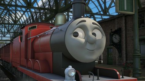 Pouty James/Gallery | Thomas the Tank Engine Wikia | Fandom James Thomas And Friends, James The Red Engine, James Thomas, Japanese Titles, Red Engine, Brazilian Portuguese, Discovery Kids, Promotional Image, Thomas The Tank