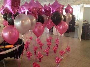 Pink Silver Black Party Decorations, Black Silver And Pink Birthday Party, Pink Black And Silver Party Decor, Black And Pink Birthday Party Decoration, Black And Silver Centerpieces, Black Gold Silver Party, Pink And Silver Party, Pink And Black Birthday Party, Mcbling Party