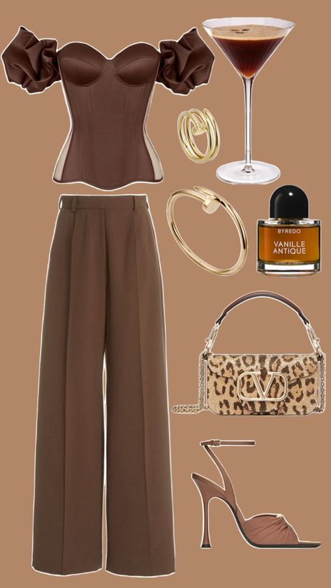 Espresso martini, Cartier, Valentino bag, byredo vanilla antique, fall outfit Byredo Vanilla, Espresso Martini Outfit, Pizza Party Outfit, Espresso Outfit, Vanilla Antique, Martini Outfit, Valentino Bag, Bachelorette Outfits, Espresso Martini