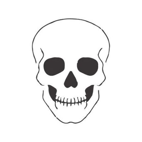 Simple Skull Drawing, Easy Skull Drawings, Small Skull Tattoo, Simple Skull, Skull Sketch, Dibujo Simple, Skulls Drawing, Skull Tattoo Design, Hur Man Målar