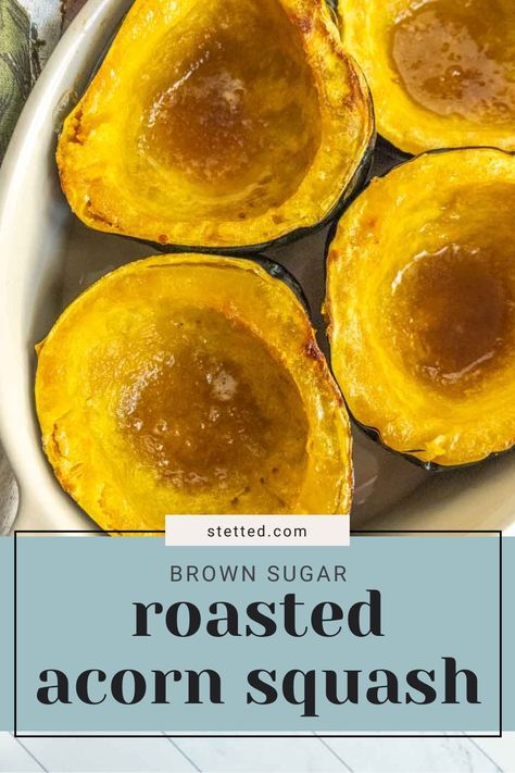 For a simple fall side dish, look no further than this brown sugar roasted acorn squash. It’s easy to make with just a few ingredients. https://www.stetted.com/roasted-acorn-squash/ Acorn Squash Oven Baked, Roasting Acorn Squash, How To Cook Acorn Squash, Mashed Acorn Squash, Roast Acorn Squash, Cook Acorn Squash, Acorn Squash Baked, Acorn Squash Roasted, Butternut Squash Tacos