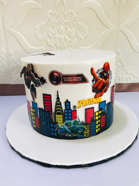 Simple Avengers Cake, Avengers Cake Design, Avengers Cake, Theme Cake, Themed Cakes, Ideas Style, Home Ideas, Avengers, Oven