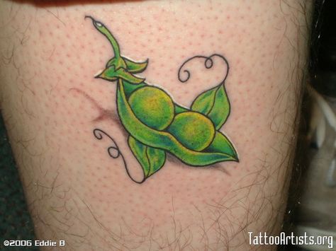 the hair around this one grosses me out.  and 3 peas, of course. Peas In A Pod Tattoo, Tattoo Mother, Bee Tattoos, Sister Tat, Matching Sister Tattoos, Poppies Tattoo, Gemini Tattoo, Sibling Tattoos, Peas In A Pod