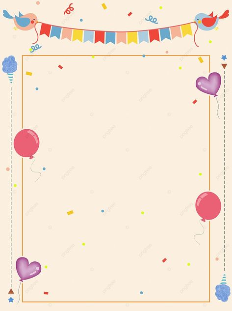 Birthday Background Design, Hand Art Kids, Invitation Card Birthday, 2nd Birthday Boys, First Birthday Cards, Page Decoration, English Worksheets For Kids, Baby Frame, Poster Background