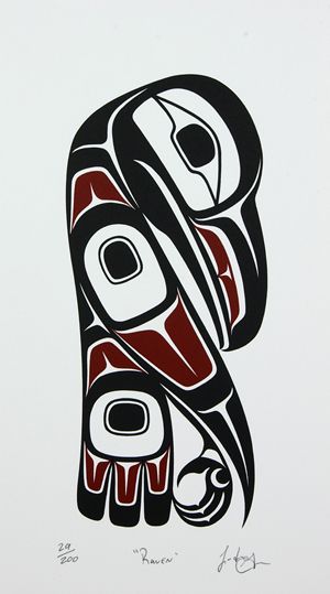 Lattimer Gallery - Landon Gunn - Limited Edition Print Tatouage Haida, Hannya Maske, Haida Tattoo, Arte Haida, Pnw Art, Totem Art, Native American Totem, Alaska Art, Native Artwork