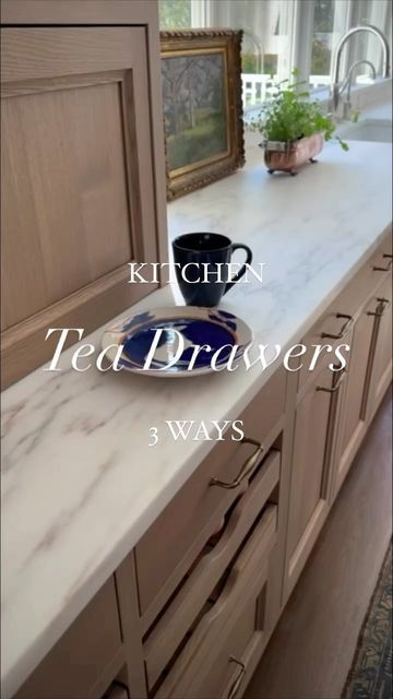 Tea Drawer Organization, Kitchen Organisers, Tea Drawer, Homey Kitchen, Sarah Robertson, Tea Person, Cuppa Tea, Visually Pleasing, Ideas For Kitchen