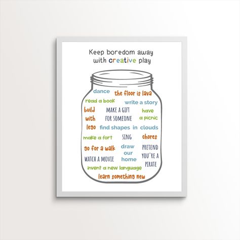 Bored Jar, I'm Bored Ideas For Kids, Printable Kids Activities, At Home Fun, Boredom Buster, Homeschool, Rainy Day Fun, Homeschool Ideas Bored Ideas For Kids, Fun Homeschool Ideas, Printable Kids Activities, Bored Ideas, Kids Activities At Home, Bored Jar, Inspirational Encouragement, Rainy Day Fun, Elf Activities