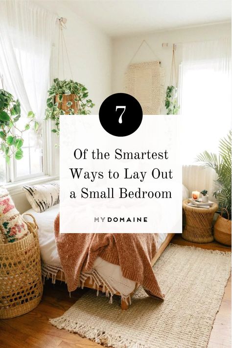 Small Bedroom Layout Ideas, Simple Bed Designs, Bedroom Ideas For Small Rooms Cozy, Small Guest Bedroom, Small Bedroom Layout, Bedroom Arrangement, Small Bedroom Decor, Simple Bed, Small Room Design