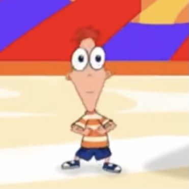 Phineas Facing Forward, Phineas And Ferb Funny Pictures, Front Facing Phineas, Phineas Front View, Phineas And Ferb Pfp, Quirky Photos, Sc Stickers, Quality Pfp, Playlist Icons