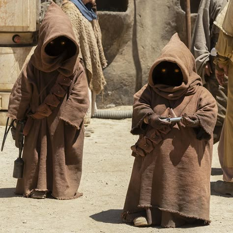 Star Wars: A New Hope (Episode IV) | StarWars.com Jawas Star Wars, Star Wars Journal, Stardew Valley Expanded, Jawa Costume, Star Wars Fancy Dress, Star Wars Mos Eisley, Pop Culture Aesthetic, Spooky Craft, Star Wars Jawa