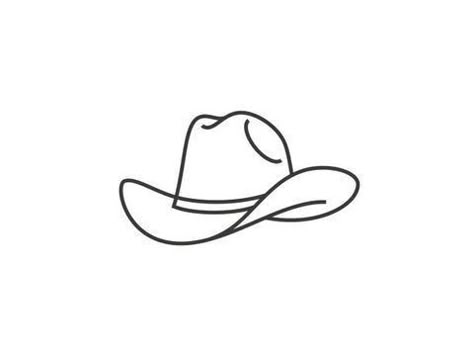 Country Line Art Tattoo, Best Friend Tattoos Cowboy Hat, Skull With Cowboy Hat Tattoo Simple, Cowboys Hat Tattoo, Single Line Cowboy Boot Tattoo, Easy Country Tattoos, Cowboy Line Tattoo, Minimal Cowboy Hat Tattoo, Cowboy Hat Outline Tattoo