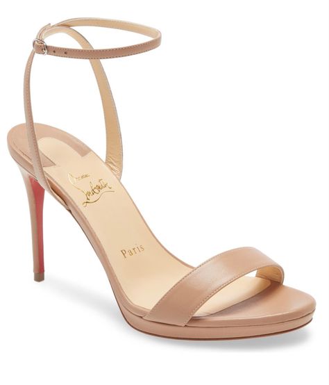 Revolving Closet, Loubi Queen, Christian Louboutin Sandals, Louboutin Heels, Christian Louboutin Heels, Red Nail, Strap Sandals Women, Red Sole, Wedding Heels