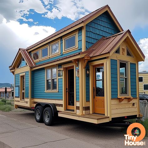 Tiny House Wheels, Timy Houses, Container Construction, Tiny Homes On Wheels, House Truck, Prairie Design, Tiny House Cottage, Tiny House Camper, Tiny House Exterior