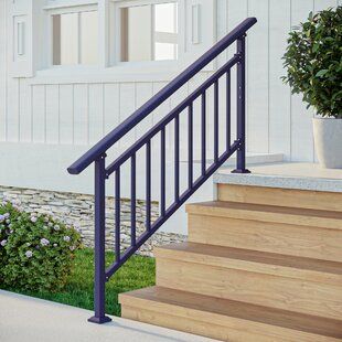 Metal Rails For Stairs, Hand Railings For Stairs Outdoor, Iron Hand Rails For Stairs, Modern Railing Outdoor, Hand Rails For Stairs Outdoor, Handrails For Stairs Outdoor, Outdoor Railings For Steps, Metal Railings Outdoor, Driveway Remodel