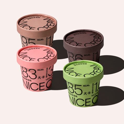 Ice Cream Cups, Ice Cream Packaging, Premium Ice Cream, Packaging Design Trends, Ice Cream Design, Ice Cream Brands, Healthy Ice Cream, Make Ice Cream, Samos