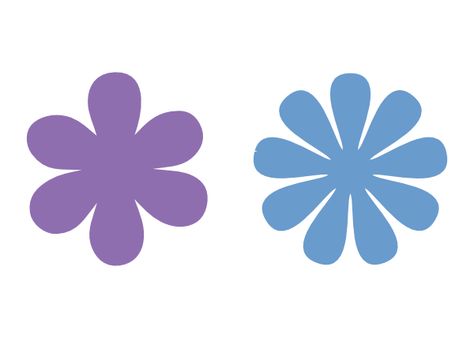 6 and 9 petal flower svg files Flower Petal Template, Inkscape Tutorials, Flower Svg Files, Flower Silhouette, Silhouette Template, Paper Flower Crafts, How To Make Paper Flowers, Petal Flower, Flower Stencil