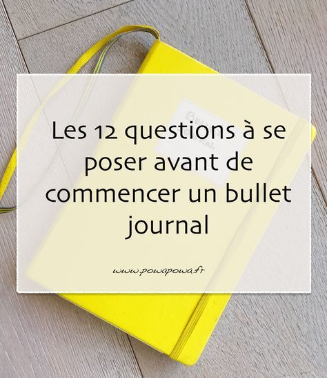 12 questions à se poser avant de commencer un bullet journal. Weekly Log, 12 Questions, Organization Bullet Journal, Bullet Journal Hacks, Bullet Journal Printables, Bullet Planner, Notes Journal, Bujo Inspiration, Diy Journal