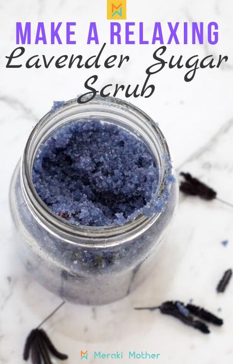 Bath Bags, Easy Diy Beauty Products, Lavender Sugar, Diy Lavender, Lavender Sugar Scrub, Săpunuri Handmade, Body Scrub Recipe, Diy Beauty Treatments, Sugar Scrub Homemade