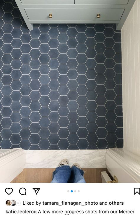 Blue Hex Tile Bathroom Floor, Navy Blue Hexagon Tile Bathroom, Blue Hexagon Tile Bathroom Floor, Blue Hexagon Tile Bathroom, Hex Tiles Bathroom, Blue Hexagon Tile, Hexagon Tile Bathroom Floor, Hexagon Tile Bathroom, Tile Bathroom Floor