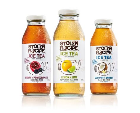 Iced Tea Brands, Stolen Recipe, Kaya Toast, Tea Box Design, Coconut Tea, Brilliant Packaging, Green Tea Detox, Tea Packaging Design, Drink Packaging