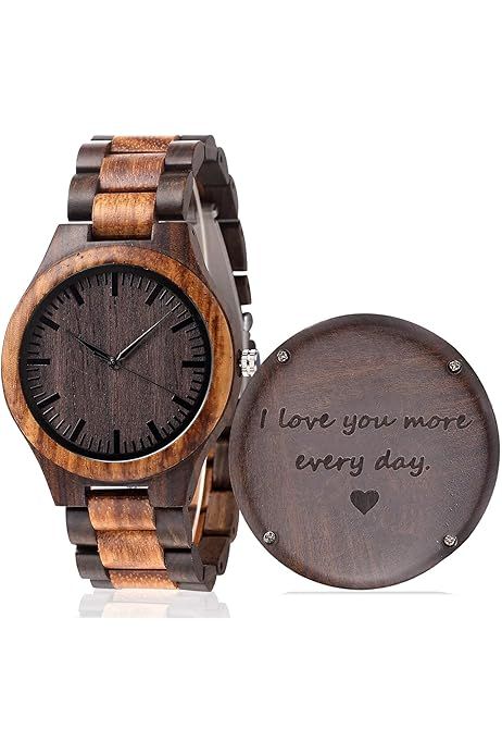 Birthday Father, Gifts For Boyfriend, Personalized Anniversary, Wooden Watch, Wood Gifts, Wooden Gifts, Engraved Wood, Kids Luggage, Watch Gifts