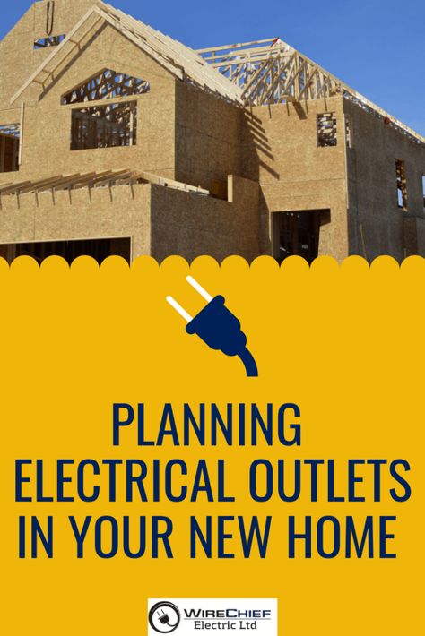 Planning Electrical Outlets in Your New Home or Renovation Where To Place Electrical Outlets, Electrical Outlet Placement, Electric Outlets, Basement Designs, Living Space Ideas, Architecture Bathroom, Home Building Tips, Extension Cords, Build Your Own House