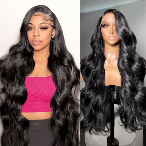 PRICES MAY VARY. 【13x6 Body Wave Lace Front Wigs Lace Size】13x6 Lace Front Wig Human Hair, Slightly Larger Than Average, (22.5-23 Inches) Hat Size, with Comb and Straps Inside, Adjustable to Fit Most Head Sizes. Can Also Be Worn on Slightly Larger Head Circumferences 【Body Wave Lace Front Wigs Human Hair Type】100% Brazilian Virgin Hair, Clean and Healthy, Soft and Elastic, No Chemical. It Can Be Dyed, Straightened, Bleached and Restyled to Your Liking 【HD Lace Front Wigs Human Hair Top Swiss Lac Hair Clean, Remy Hair Wigs, Lace Frontal Wigs, Remy Human Hair Wigs, Brazilian Remy Hair, Lace Front Wigs Human Hair, Brazilian Body Wave, Wigs Human Hair, Body Wave Wig