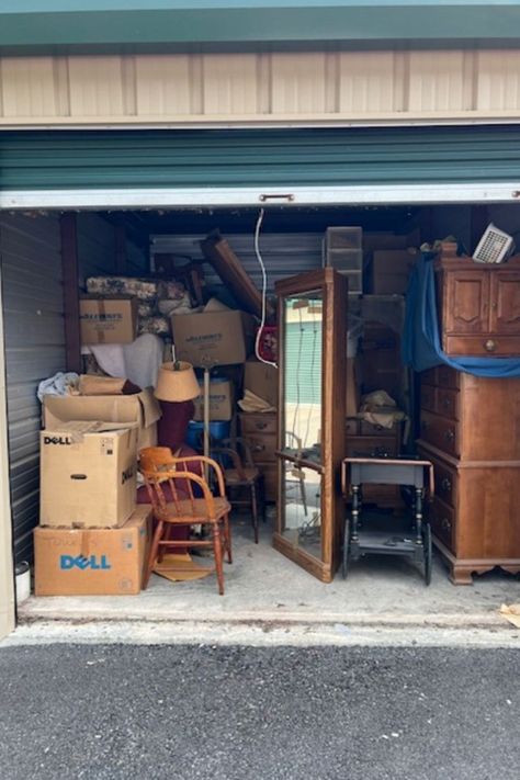 Contents of a 10' x 15' storage unit being sold by the storage unit owner. Contents include antiques, dresser, China, bed, boxes, decor, vintage hand cart, nightstands vintage lamp, etc. The functionality of electric/electronic items are unknown. Antique Storage, Hand Cart, Vintage Lamp, 2025 Vision, Vintage Lamps, Electronic Items, Storage Unit, Decor Vintage, Dresser