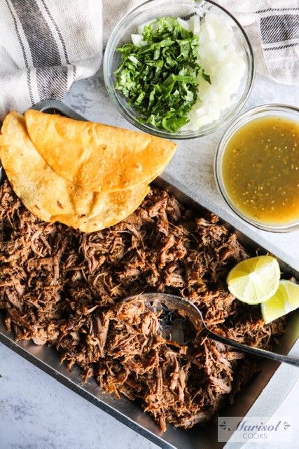 Dutch Oven Barbacoa – Marisol Cooks Dutch Oven Carne Asada, Dutch Oven Mexican Beef, Dutch Oven Taco Meat, Dutch Oven Pulled Beef, Oven Barbacoa Beef, Shredded Beef Tacos Dutch Oven, Dutch Oven Tacos, Dutch Oven Shredded Beef, Birria Dutch Oven