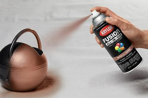 The Best Copper Spray Paint for Your DIY Projects - Bob Vila Best Spray Paint, Copper Spray Paint, Pool Water Features, Metallic Spray Paint, Bob Vila, Copper Diy, Spray Paints, Orange Paint, Premium Product