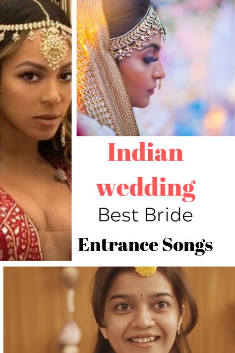 Songs For Bride, Bridal Party Entrance Songs, Indian Wedding Entrance, Bridal Party Entrance Song, Bridal Party Entrance, Wedding Ceremony Checklist, Bride Entrance Songs, Wedding Entrance Songs, Indian Wedding Songs