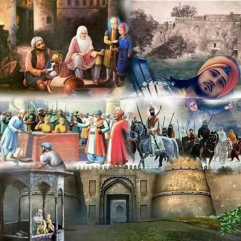 Char Sahibzade Pics, Dasam Granth, Golden Temple Wallpaper, Guru Nanak Photo, Guru Nanak Wallpaper, Indian History Facts, Guru Gobind Singh, Cute Couple Dancing, Guru Pics